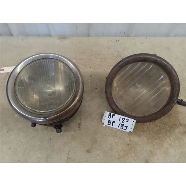Old Auto Headlights w Lens