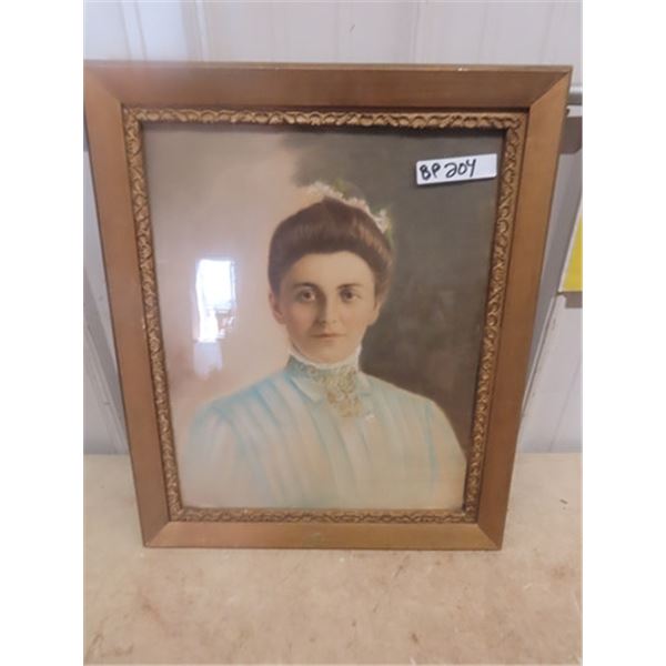 Framed Vintage Photo of Lady