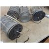 Image 2 : 4 Industrial Lights & Lamp & Door Hardware