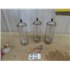 Image 1 : 3 Barber Shop Sterilizer Jars & Clippers