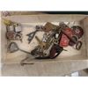 Image 2 : Metal Box w Keys, Pins, Red River Indian Dollar