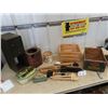 Image 1 : Fruit Crates, Cig TIn, Brushes, Metal Locking Cabinet
