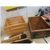 Image 2 : Fruit Crates, Cig TIn, Brushes, Metal Locking Cabinet
