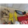 Image 3 : Wooden Duck Decoy, Gun Cleaning, Reloading Binoculars, Deer Foot Hangers (Can you say Redneck??)