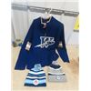 Image 1 : Wpg Blue Bombers Sweater - Size Large, & 2 Toques