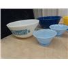 Image 2 : Set of 3 Mixing Bowls , Pyrex Bowl & Some Fire King Cups