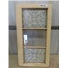 Image 1 : Window Pane w Design 12" x 34" & Stained Glass Welcome 11" X 22"