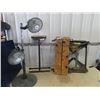 Image 1 : Workmate, Fan On Stand, & Roller Stand