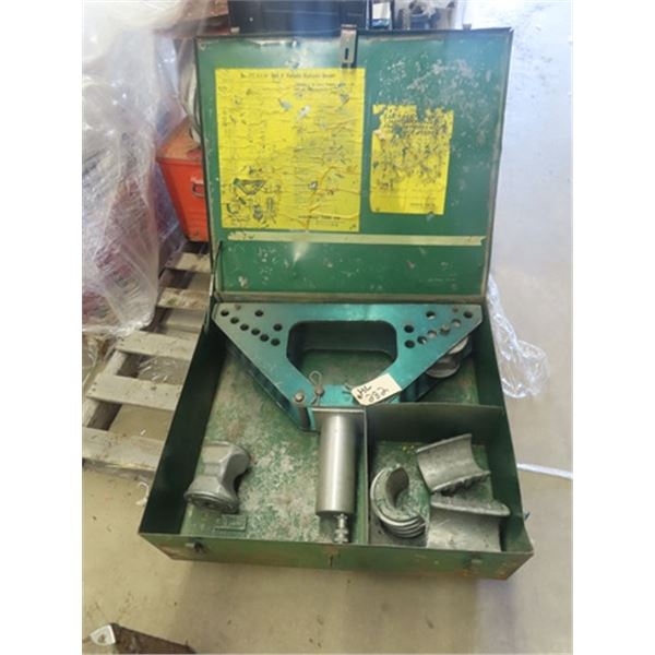 Portable Greenlee Mdl 777 1 1/4 Through 4" Hyd Bender in Case