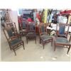 Image 1 : 6 DR Chairs- Matching, 1 is A Captains Chair, 1 has Ripped Upholstery