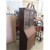 Image 2 : Secretary Drop  Front Desk w 2 D TOp Book Case Combo 78"H 32"W 16"D