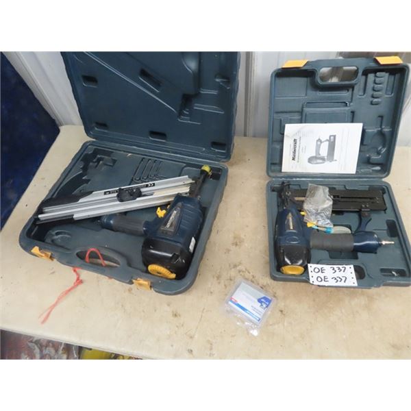 2 Mastercraft Air Tools 1) Finishe Nailer 1) Roofing Nailer
