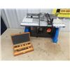 Image 1 : Mastrercradtr Router Table & Case of Bits