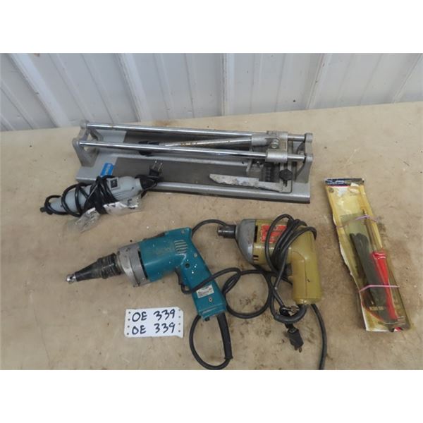 Makita Drywall Gun, Rotary Tool, B & D Drill, Manual Tile Cutter, Sodering Iron