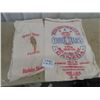 Image 1 : 2 Vintage FLour Bags 1) Robin Hood & 1) Three Stars