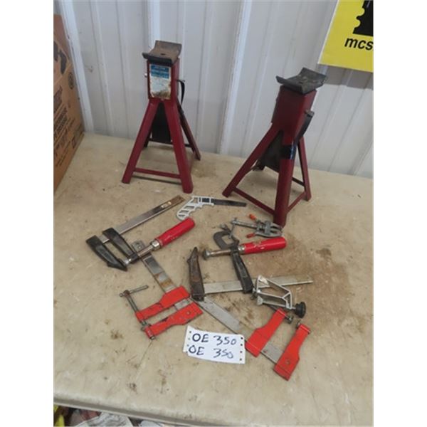 2 Stabilizing Jacks & Clamps