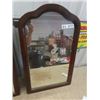 Image 3 : 2 Wooden Framed Mirrors 1) 21" x 27" & 1) 16.5" x 27"