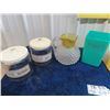 Image 3 : Retro Plastic Bread Box & Cannister, Cookie Jar & Pitcher