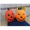 Image 1 : 2 Light Up Pumpkins 22" Tall