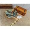 Image 2 : 2 Jewellery Boxes, Drum & Necklace