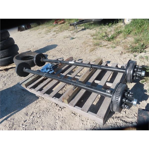 Set of New Spring 7000 LB Axles