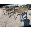 Image 1 : 2) Steel Shop Tables & Benches 1) 36" x 35" x 48" & 1) 33" x 47" x 28"