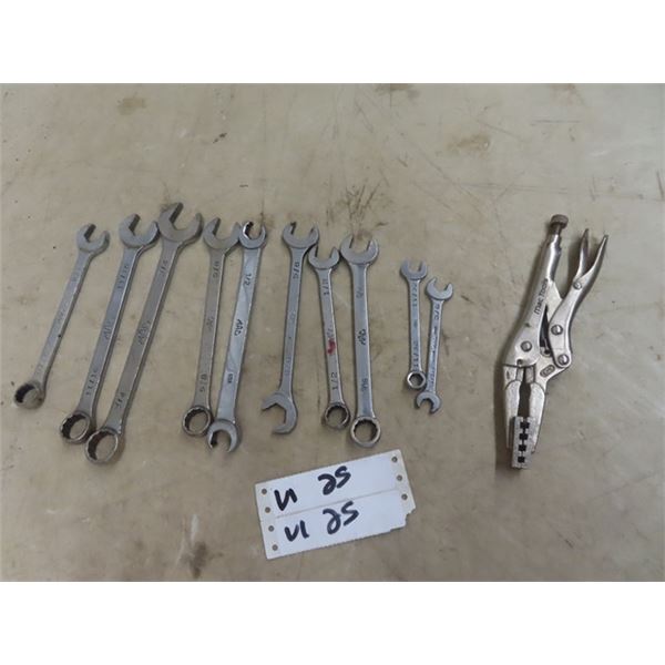 Approx 10 MAC Wrenches & 1 Vice Grip