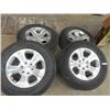 Image 1 : Set of 4 Goodyear Wrangler & Chev Rims P265/65R 18 - Good Tires