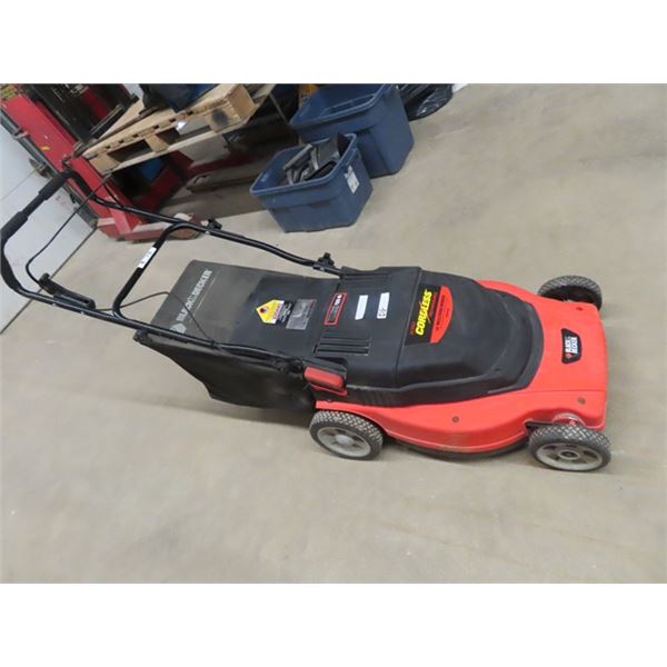 B & D 24 Volt 19" Mower w Bagger & Charger