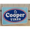Image 1 : Metal Embossed Cooper Tires Sign 30" x 45"