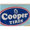 Image 2 : Metal Embossed Cooper Tires Sign 30" x 45"