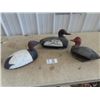 Image 1 : 3 Wood Carved Duck Decoys