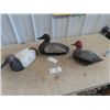 Image 4 : 3 Wood Carved Duck Decoys