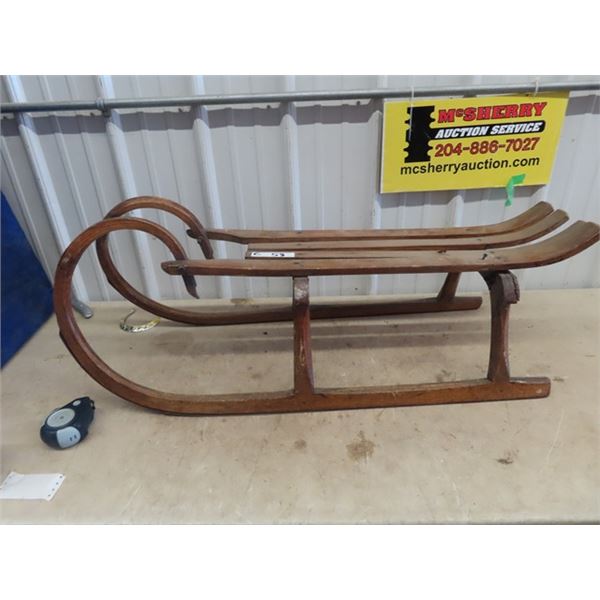 Old Bent Wood Sleigh 44" long