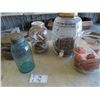 Image 2 : Store Cannisters, Jars, & Sealers , Bell, Colored Porc Lid