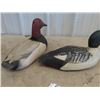 Image 4 : 2 Wood Carved Duck Decoys - 1 Is Jim Esty