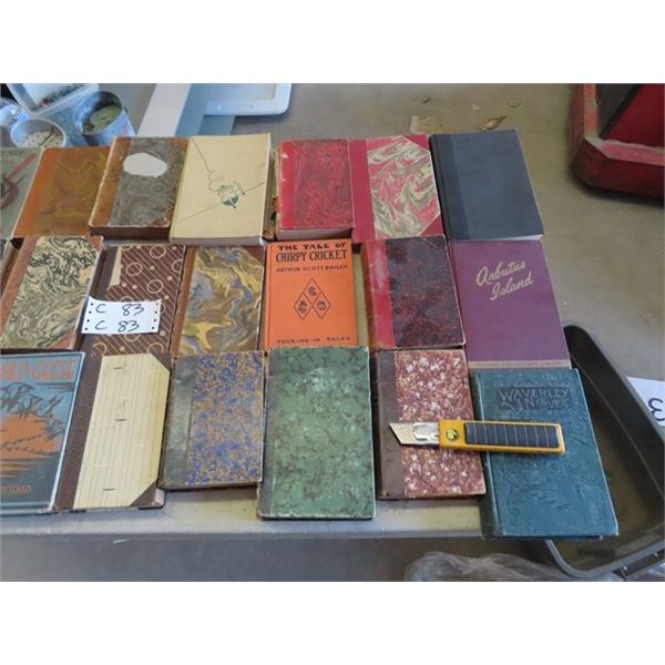 Approx 40 Old Books , Trapping Guide Plus More!