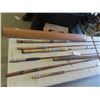 Image 2 : 6 Old Rods - 5 Are Wood