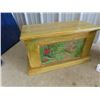 Image 2 : 2 Wood Chests w Advertising - Both are 11" x 19" x 9"