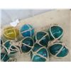 Image 2 : 12 Glass Fishing Net Float Decor/Display
