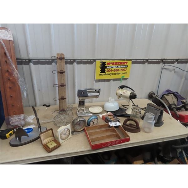 Sunbeam & Hamiliton Bread Maker, Coat Hooks, Alarm Clocks, Sealers, Clothes Pins, Plus