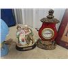 Image 3 : Mantle Clock, Coal Oil Lamp, Nice Figurine Bedroom Lamp, Metal Love Sign Okys