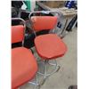Image 3 : (MP) 3 Retro Swivel Bar Stool - 1 Has a Tear in The Upholstery