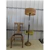 Image 1 : (MP) Retro Floor Lamp & DR Oak Chair - No Seat