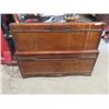 Image 6 : Walnut 4 Pc BR Suite, Vanity 30"H 48"W 20"D Plus 55" x 31" , Dresser 49"H 34" 19" , Headboard 56"W