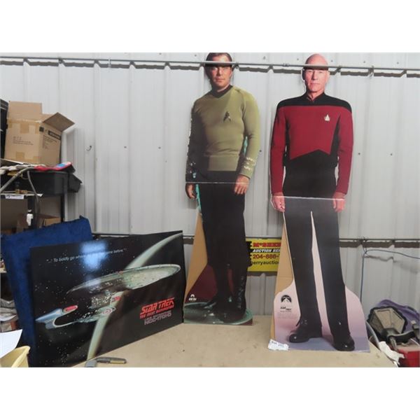 Star Trek Light Up Picture, 2 Cardboard 6' Movie Theatre Displays