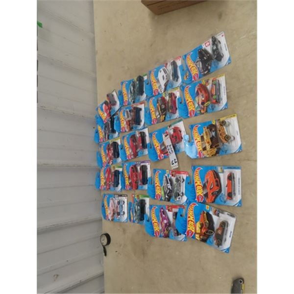 Approx 20 Hotwheels Cars in Pkgs