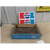 Image 1 : Metal Pepsi Sign 13" x 15"  & RC Pop Crate