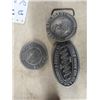 Image 3 : 7 Railway Belt Buckles , 1966 , Pewter Plus