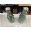Image 2 : 4 Milk Bottle Full of Marbles